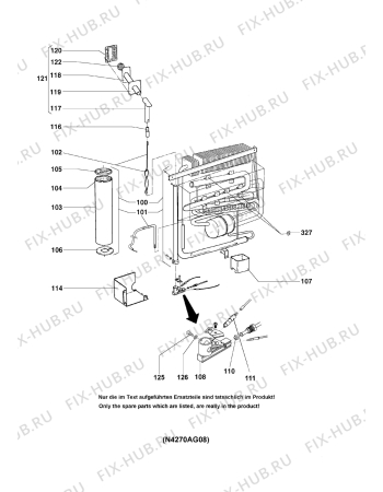 Взрыв-схема холодильника Dometic RM7270L - Схема узла Cooling generator